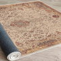 Conceptum Alfombra de Algodón 100 x 150 cm Beige, Rojo y Camel